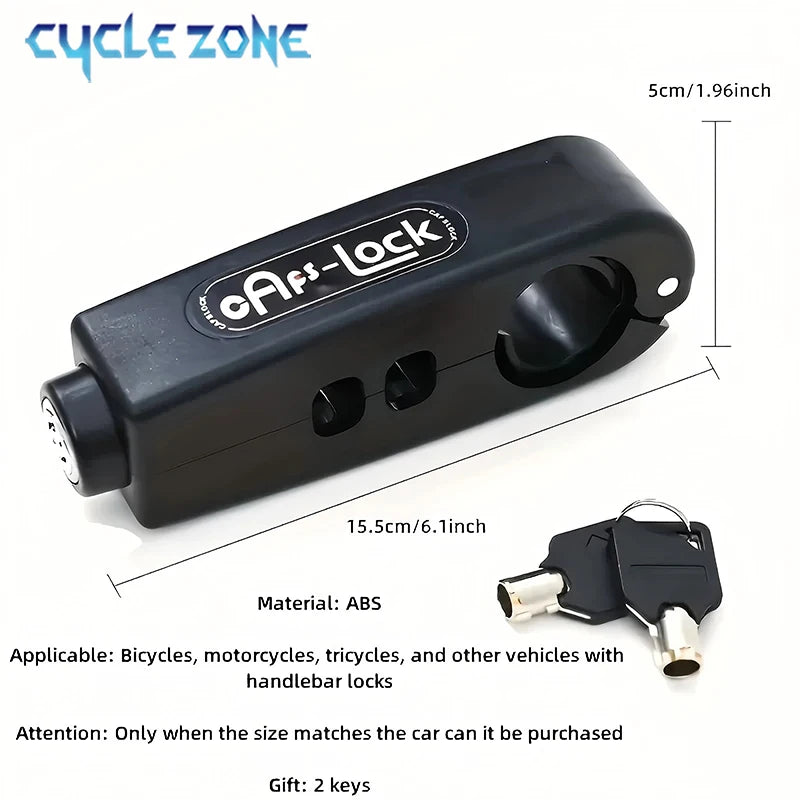Bike Anti-Theft Lock Electric Bicycle Brake Handlebar Grip Lock Portable Prevent Theft Bike Motorcycle Locks Cycling Accessories