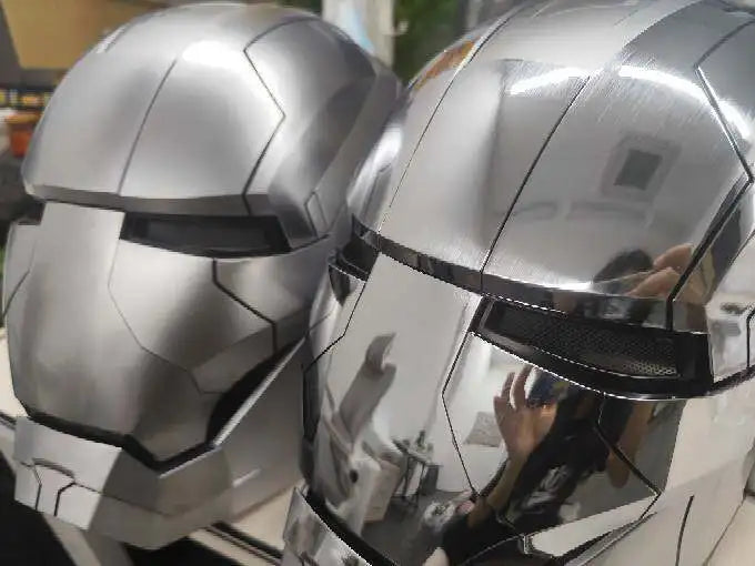 Iron Man Mk5 Helmet 1:1 Wearable Voice Control 3 Modes LED Light Jarvis Mask Open/Close Adult Cosplay Collectible Gift