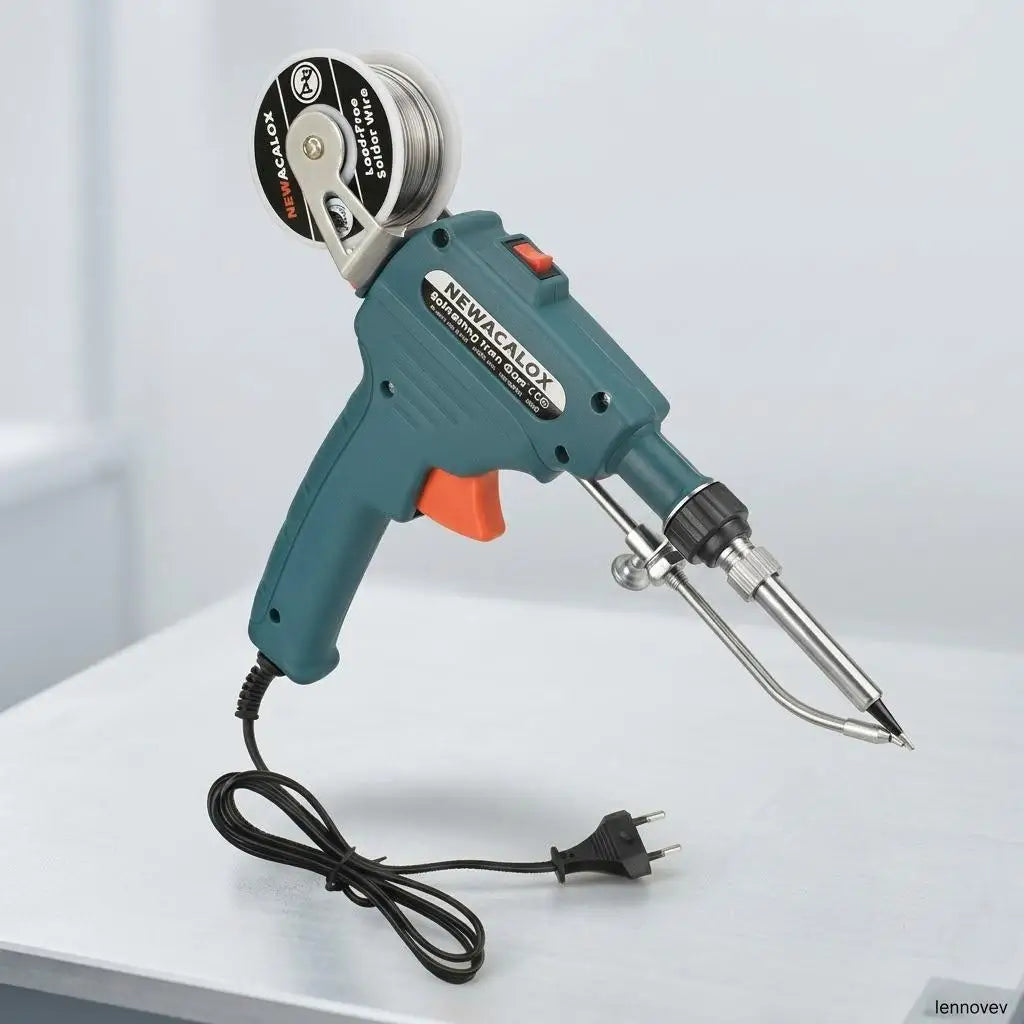 Automatic Soldering Gun 60W Handheld Soldering Iron with Internal Heating Welding Tool Kit 110V 220V Dual Voltage Smart Solder Wire Feed Welding Station Iron Stand for Electronic Circuit Board PCB Repair
