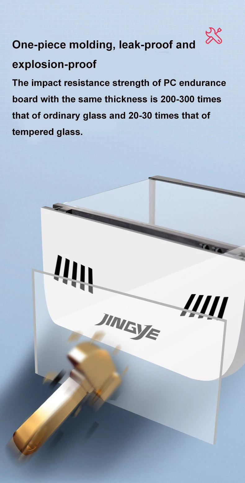 USB 5L Aquarium Fish Tank No Water Change Self-circulating Ecological Fish Tank with Slient Pump Led Lamp for Office Home