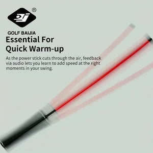 Golf Swing Power Stick - Red, Golf Strength Trainer Improves Flexibility, Rhythm, Balance and Power