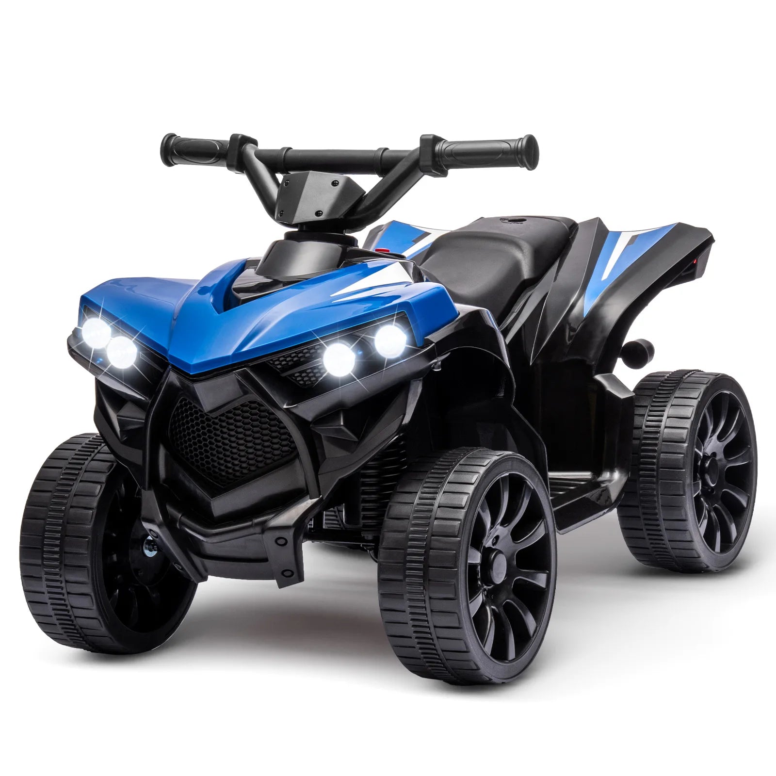 6V Battery Powered Kids Electric ATV, Ride On Toys 4-Wheeler Quad for Boys and Girls, 1.8MPH Max Speed, Treaded Tires,Rubber Handles, Push-Button Accelerator
