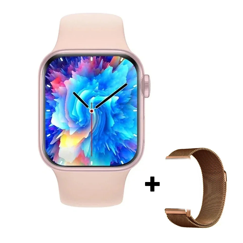 Stay connected and track your health with this stylish smartwatch for men and women—compatible with Android and iOS!