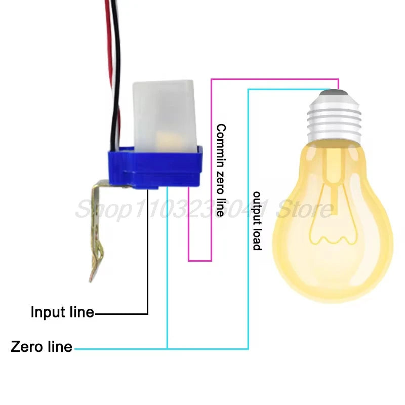 Keep your streets bright effortlessly with this automatic on/off photocell street light switch—smart lighting made simple!