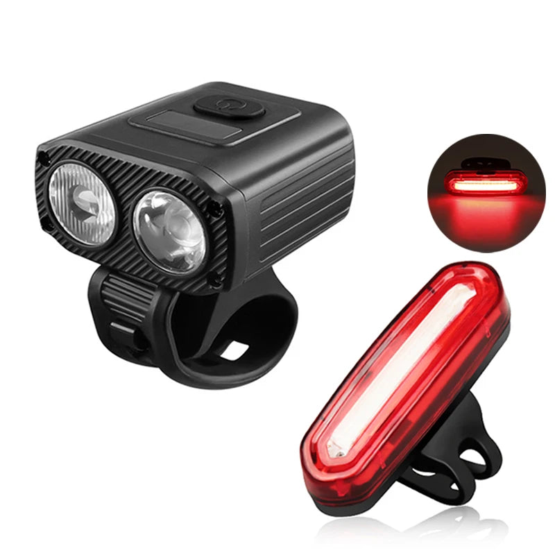 2024 NEW Night Cycling Safety Bicycle Light Bike USB Charge MTB Flashlight Bicycle Headlight for Cycling Bicycle Front Lamp