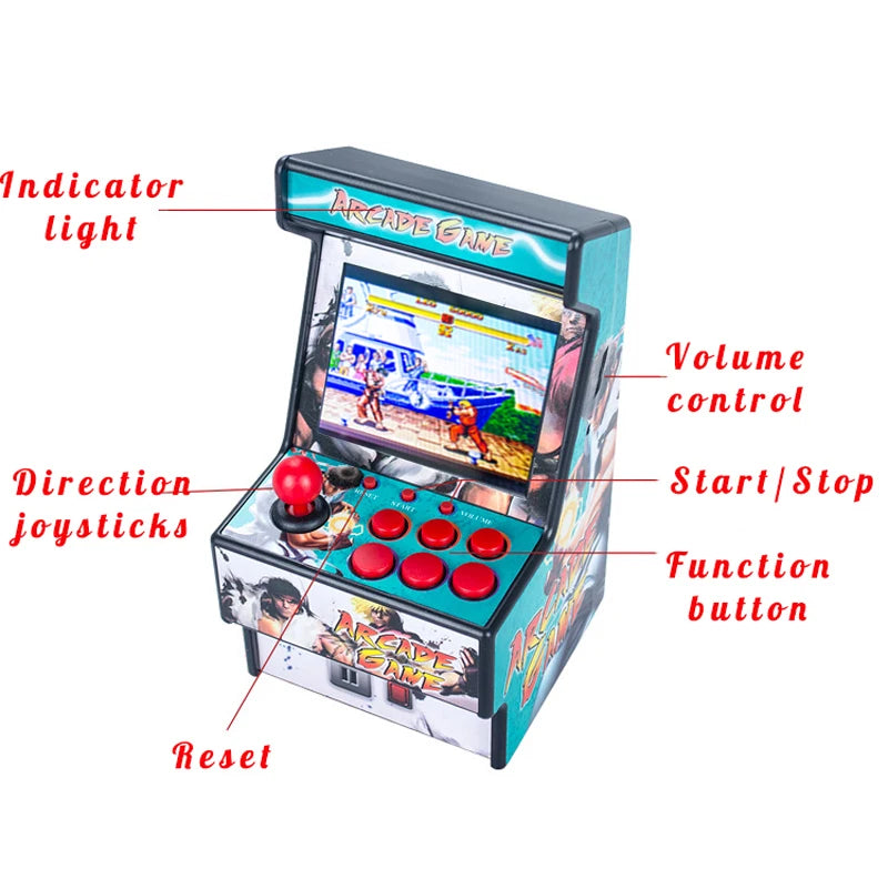 2.8-inch 16-bit Mini Handheld Video Arcade (Built-in 150+ Classics Retro Game For SEGA)