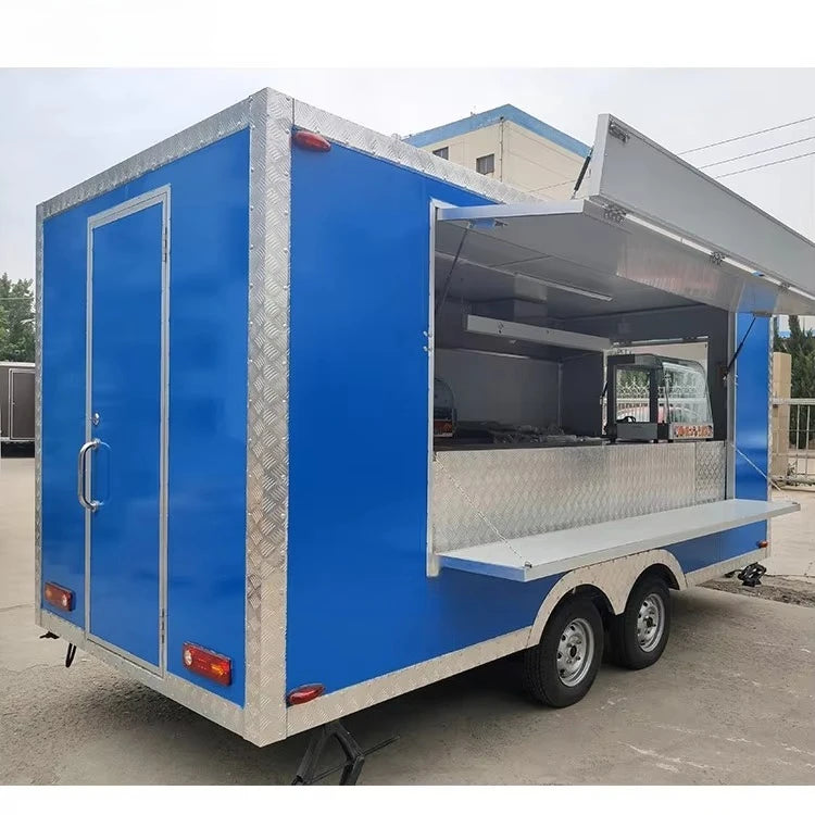 Customized Modern Shawarma Large New Crepes Food Truck Car Bakery Fruit Shape For Sale Europe Mobile Food Trailer