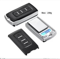 Car Key Shape Mini Digital Pocket Scale 0.01g Precision 100g/200g Portable Electronic Gram Scale LCD