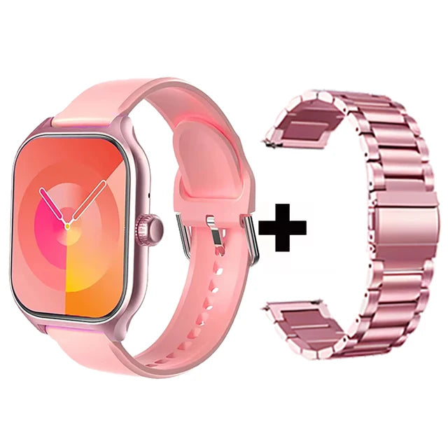 Stay connected and stylish with this versatile smartwatch compatible with both Android and iOS devices!