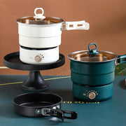 Electric Split Cooking Pot Foldable Multicooker Frying Pan Hotpot Steamer Rice Cooker Soup Maker Water Boiler Travel