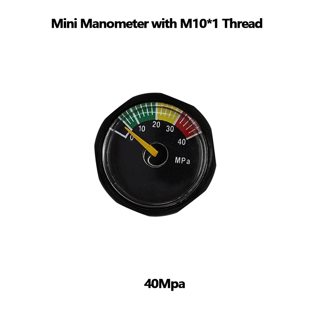 M10*1 HPA Mini Micro Pressure Gauge Manometer Small Profile 600/3500/4000/4500/6000 PSI 250/350 BAR