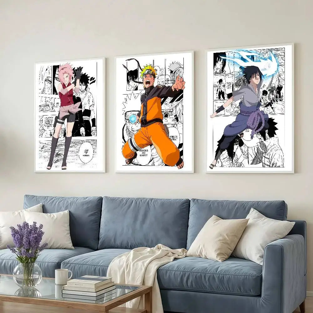 N-NARUTO cool Anime Posters Dormitory Decorations Bedroom And Living Room Wall Murals Souvenirs