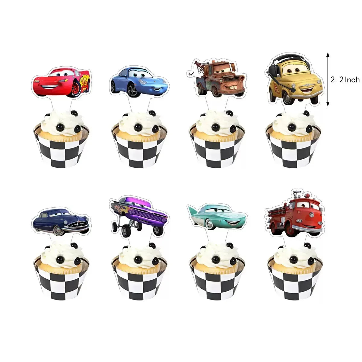Cars Theme Birthday Party Decoration Tableware Banner Tablecloth Gift Bag Paper Plates Party Favors Toy Set Stamps Bracelets