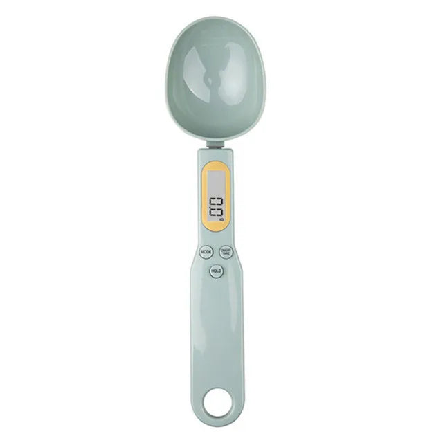 Measure ingredients with precision using this digital spoon scale—electronic LCD display, 0.1-500g capacity, perfect for flour, milk, coffee powder, and more!
