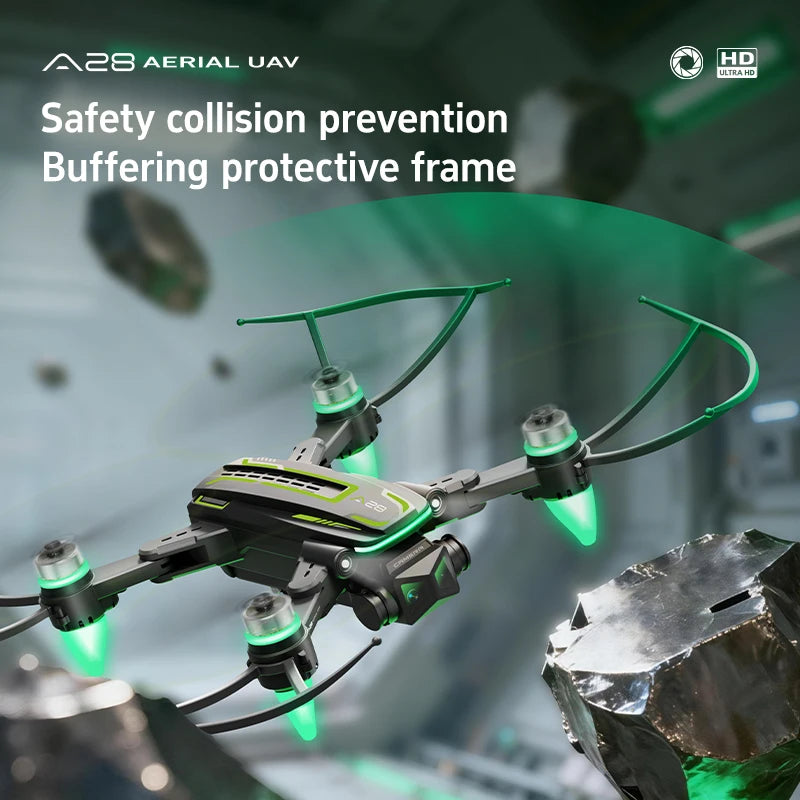 Lenovo A28 Drone Foldable GPS 4K Dual Camera 5G FPV Obstacle Avoidance Optical Flow One Key Takeoff RC Drone