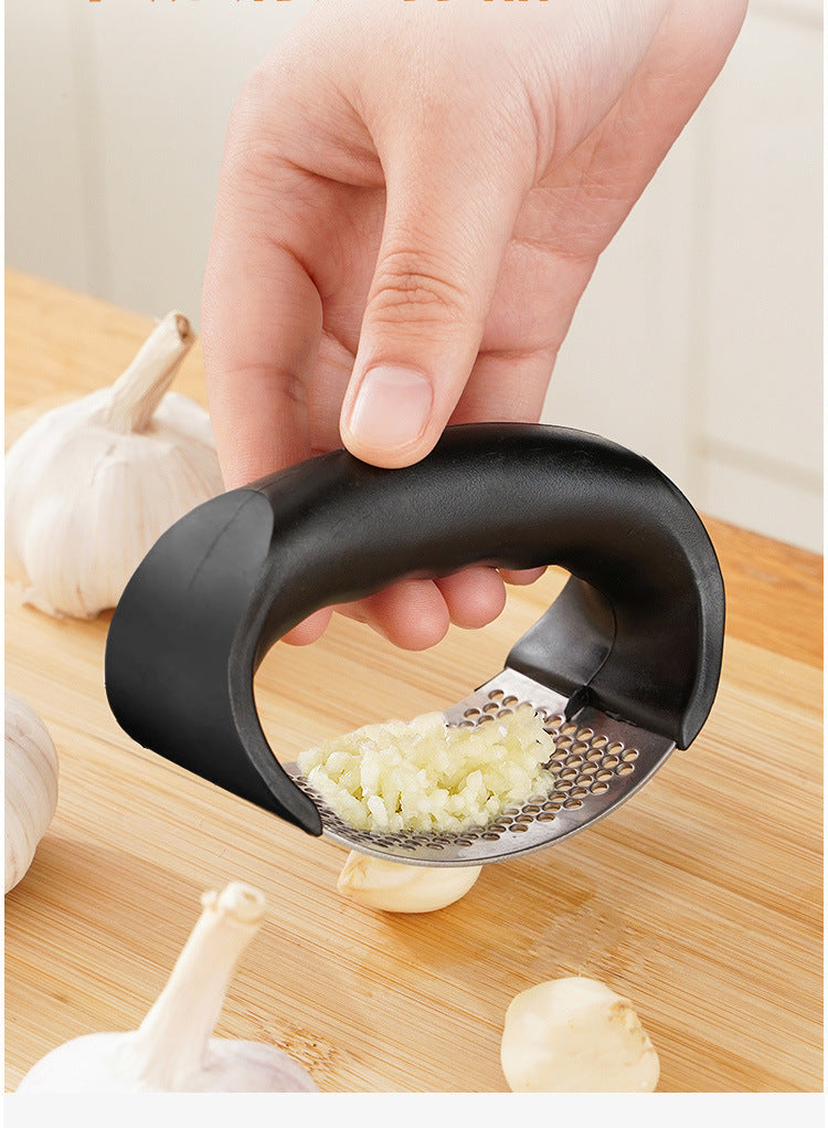 Effortlessly crush anything with this durable stainless steel manual press—easy to use and perfect for adding fresh flavor to your dishes!