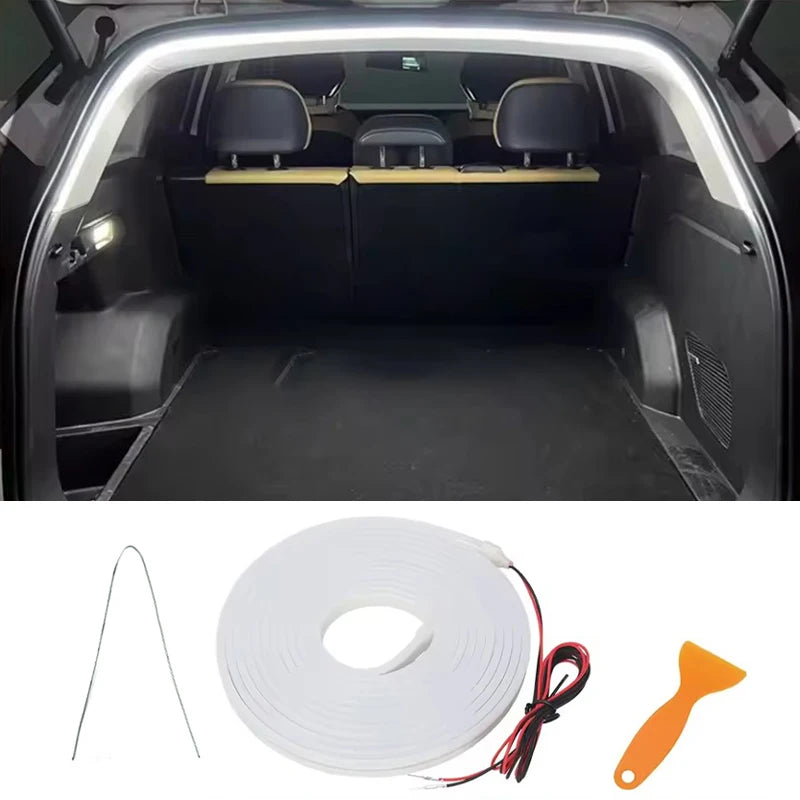 Automatic Led Trunk Light 4.2M Automatic Sensor Car Trunk Light Strip with Dynamic Flowing Illumination for Universal Fit 12V