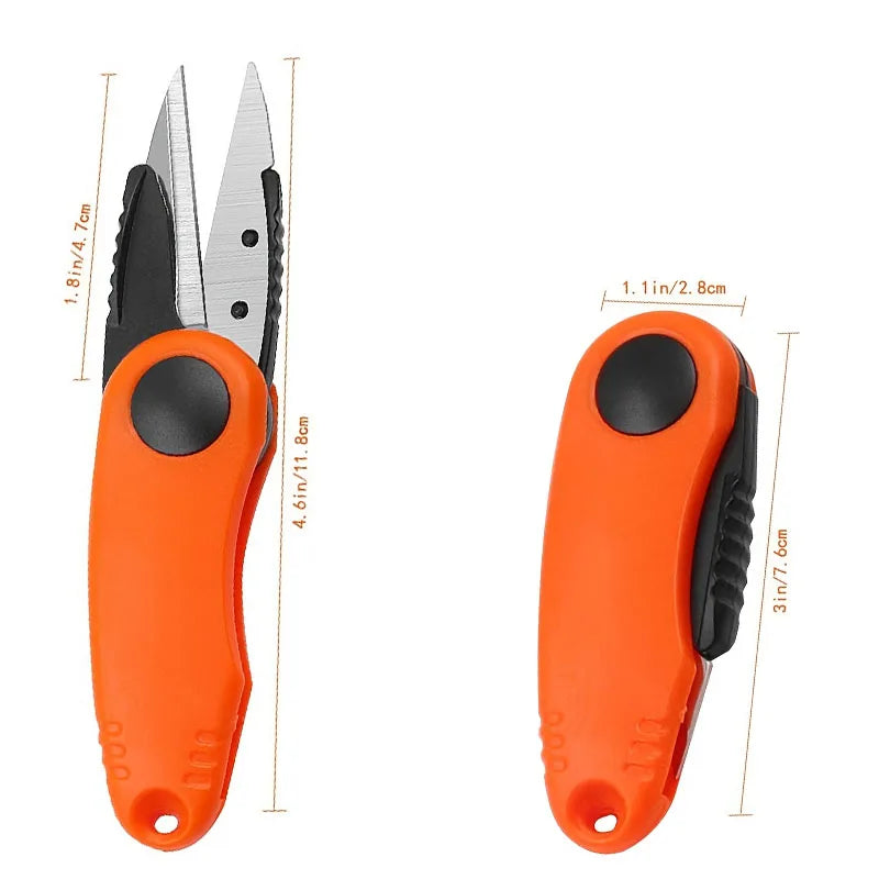 1pc Stainless Steel Fishing Scissors Foldable Fishing Line Cut Clipper Fish Use Scissors Accessories Fishing Gear Products