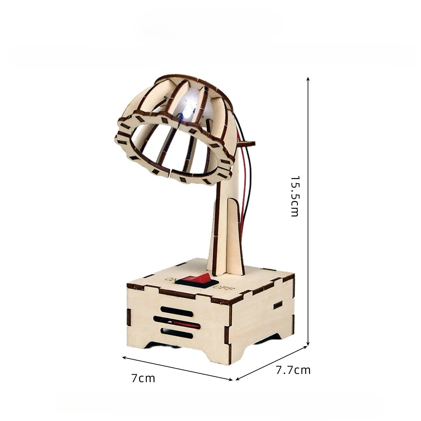 Children's science and education experiment models, children's DIY wooden table lamp hand-assembled toys, children's DIY gifts