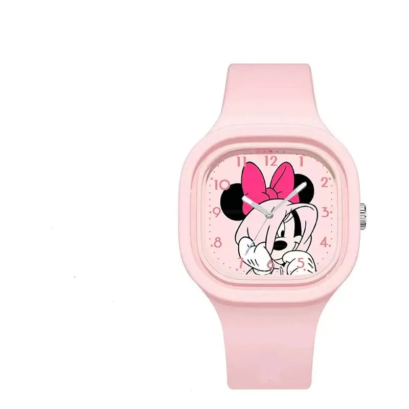 Mickey Minnie Mouse Children Watches Kids Boy Girl Cute Anime Cartoon Primary School Student Fashion Watch Birthday Gift
