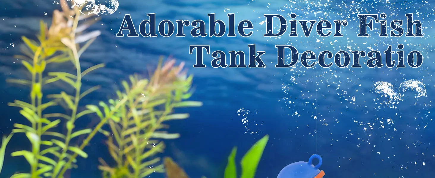 Fish tank Decoration Creative Floating Ornaments Small Figurines Complete Set Diver Blue Guy Underwater Scenery Bottom Figurines