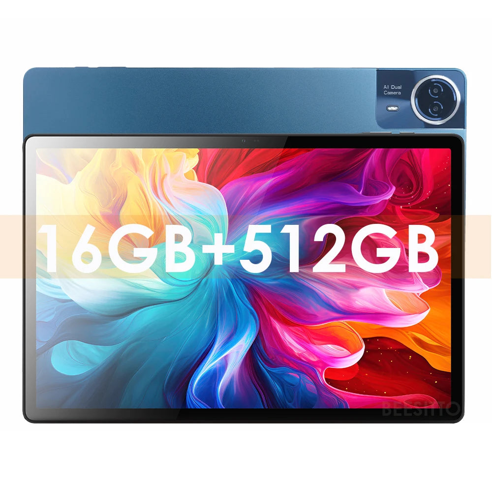 2025 Newest Android 14 Tablet 14.1 inch T616 Octa-Core Tablets with 16GB RAM+512GB ROM 12000mAh Large Battery BT5.0 5G WiFi GPS