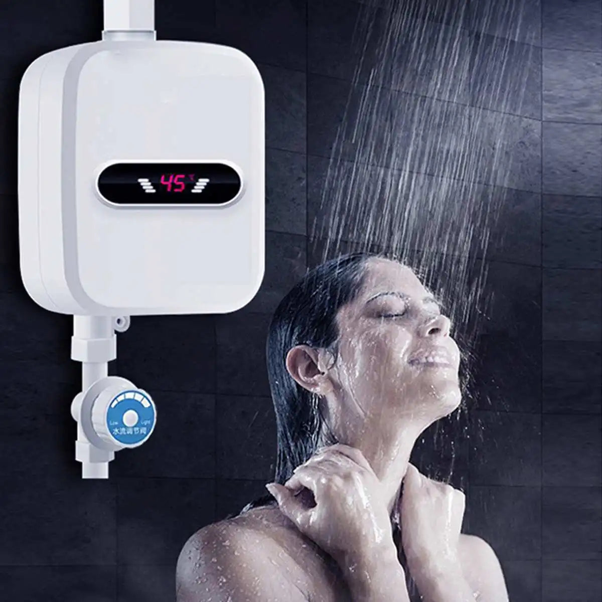 EU/US Plug 3500W Electric Thankless Mini Instant Hot Water Heater 220/110V bathroom Faucet Tap Heating 3 Seconds Instant Heating