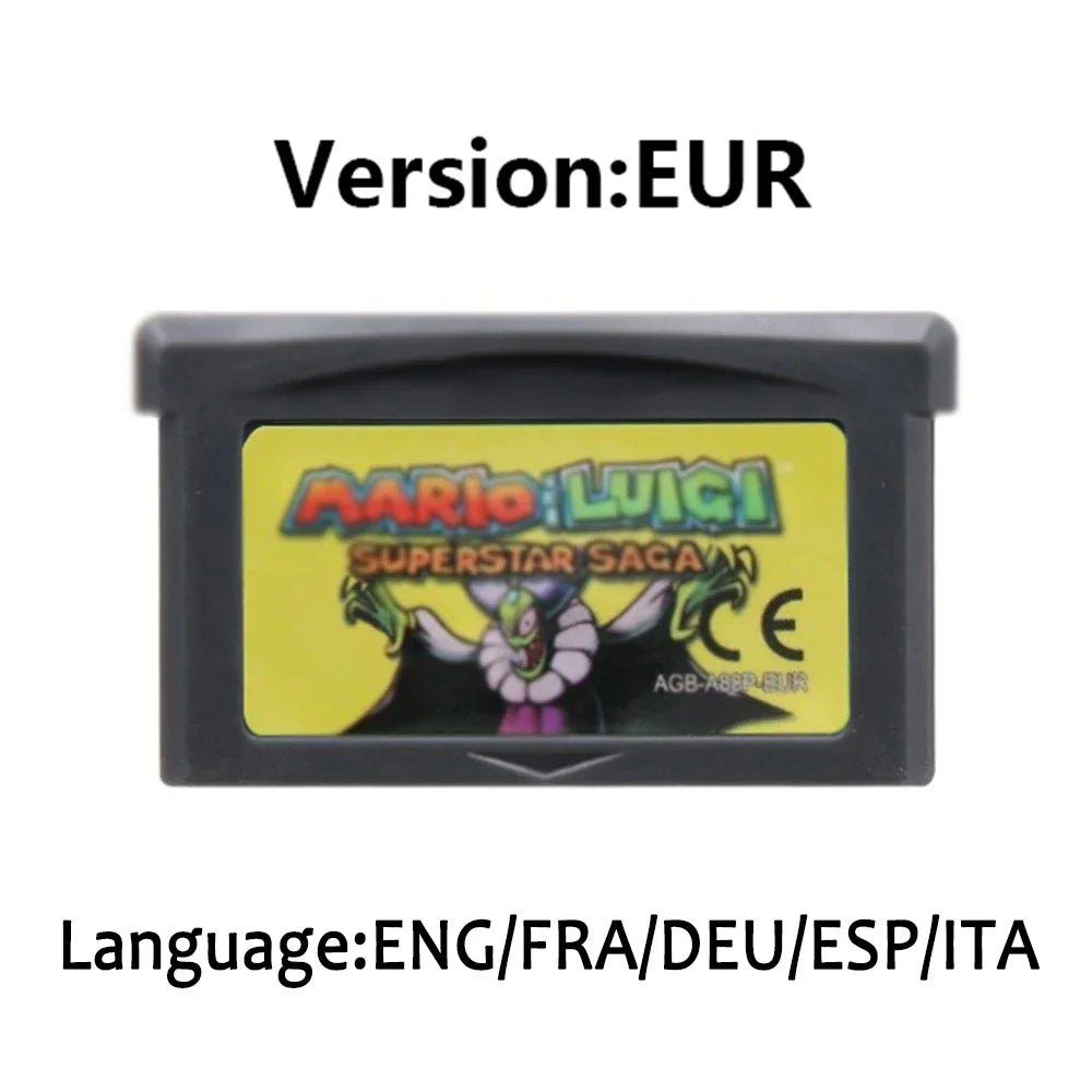 Mario GBA Games cards EUR USA Version