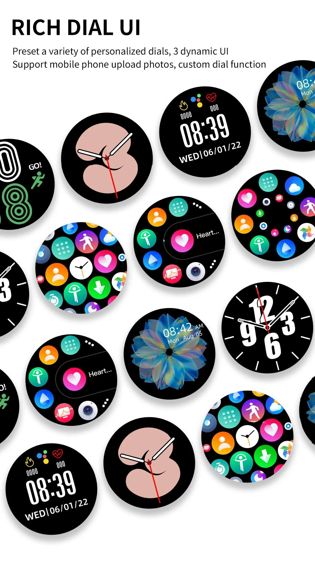 Track your sleep and stay connected in style with this round-display smartwatch for men and women, compatible with iOS and Android!