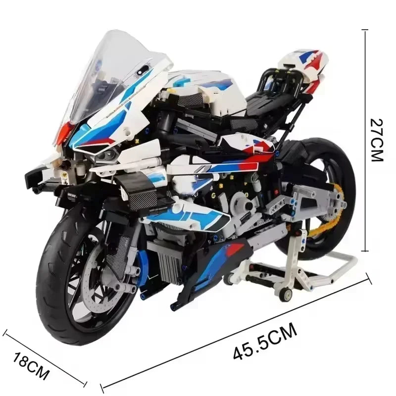 Motorcycle Building Bocks Simulation Motorcycle Model Collectible Model Decoration Difficult Toys Boys Educational Creature Gift