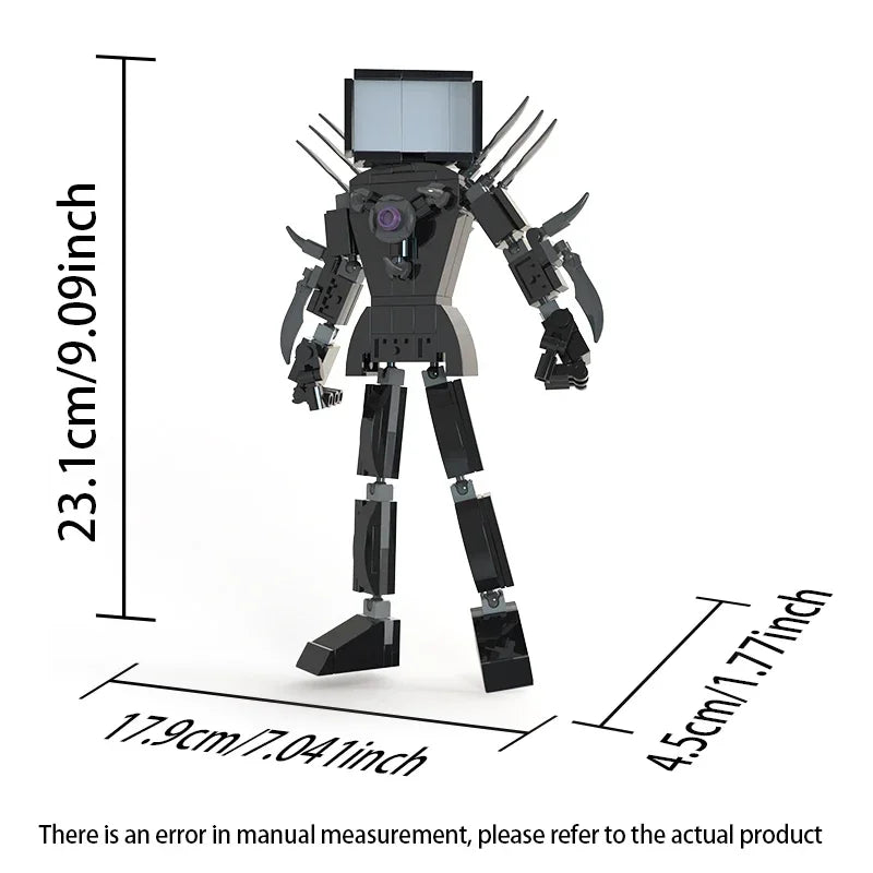 Moc Skibidi Toilet Action Figures Model Building Blocks Camerman Titan Speakerman Surveillance Man TVMan Boys Toys For Kids Gift