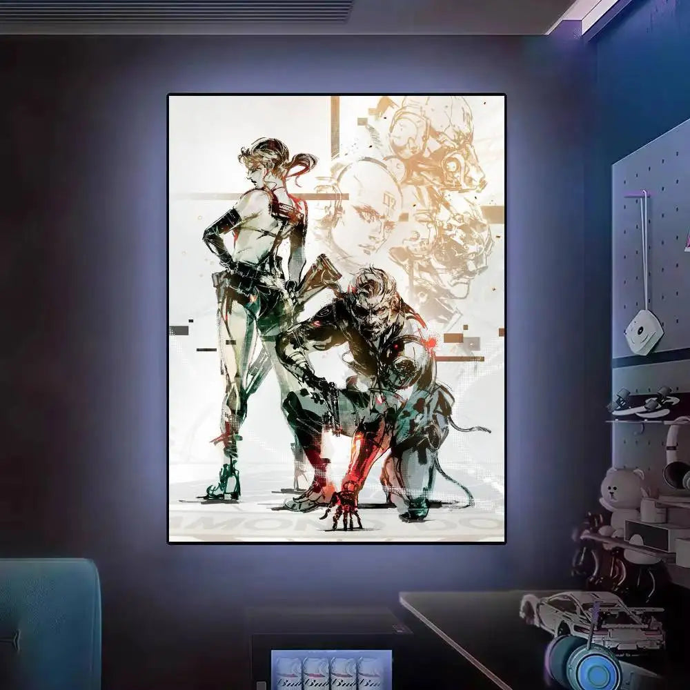 Gift Frameless Poster Personalized Gift For Lovers Customizable Decorative Home Decor Hot Game Metal Gear Solid Solid