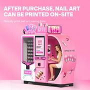 Beauty Kiosk DIY Nail Art 3D Printer Automatic Self Service DIY Photo Nails Printer Vending Machine Custom