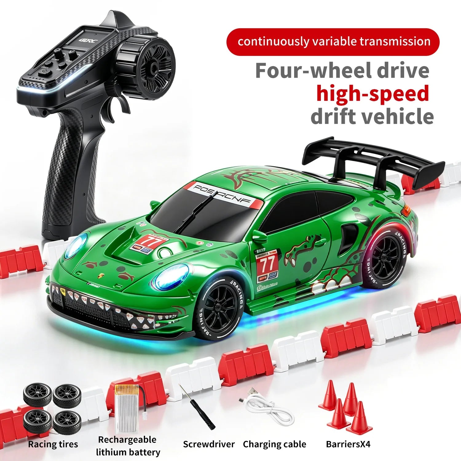4DRC 2.4G Full Scale Mini H6 Drift Remote Control Car with APP 4WD Racing 1:43 Children Toy Car Model