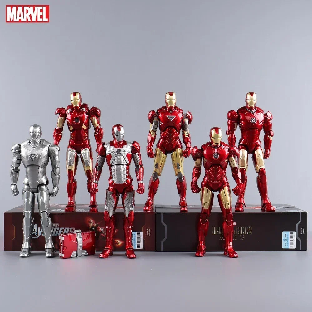 ZD Toys Iron Man MK1 MK2 MK3 MK4 MK5 MK6 MK7 MK42 MK43 MK45 MK46 War Machine Movie Action Figure 7 Inches Adult Collectible Toys