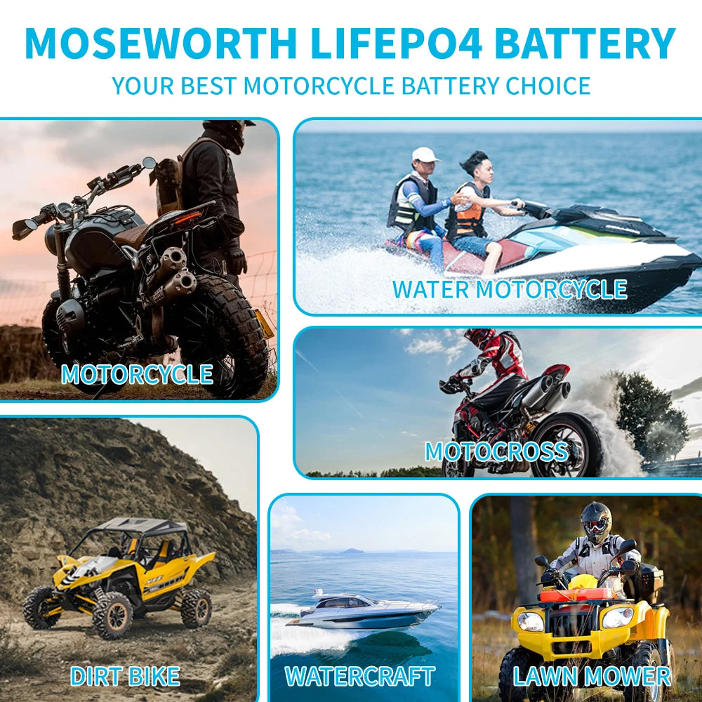Power up any ride with this versatile motorcycle battery—designed to fit all bike models for hassle-free replacements!
