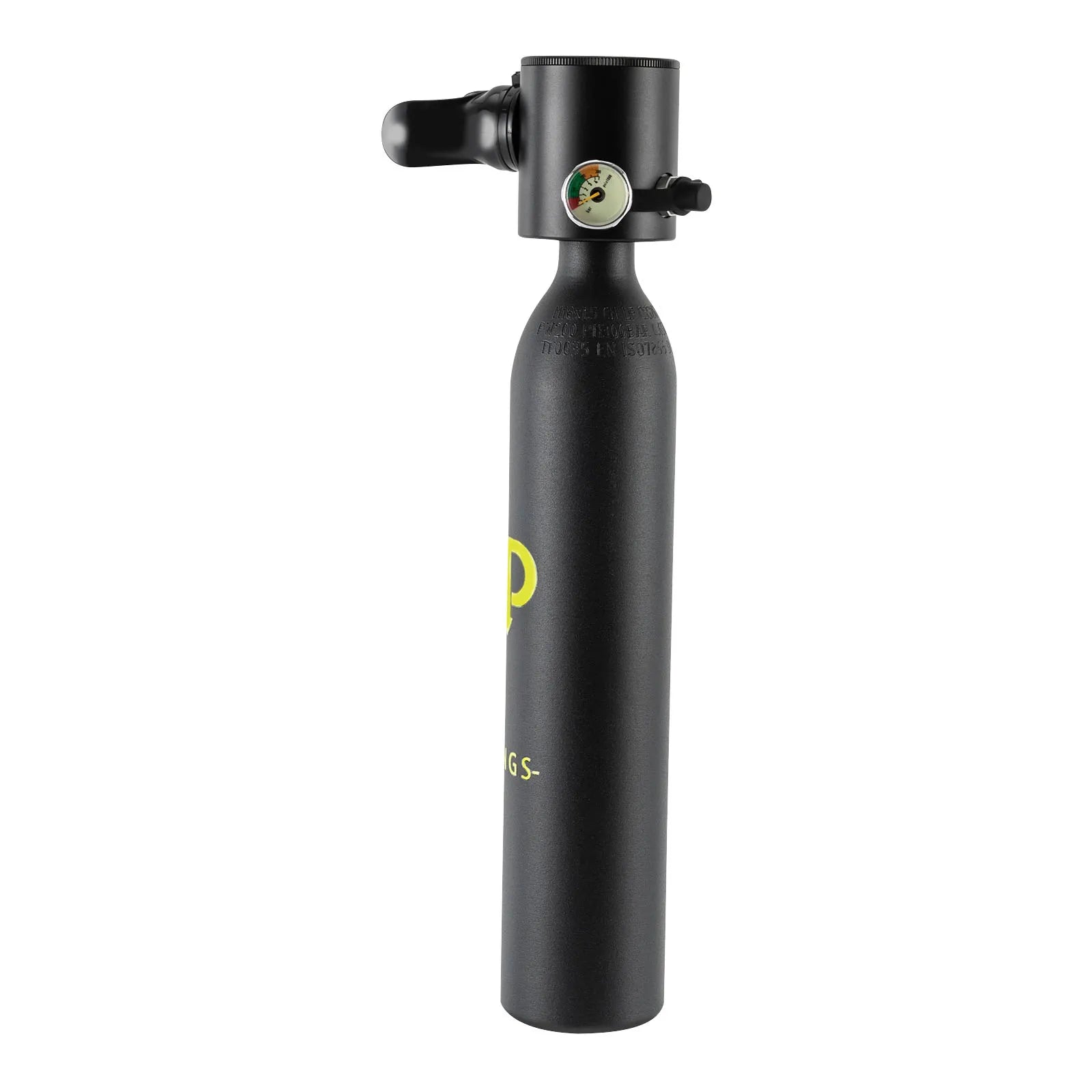 0.5L Mini Scuba Tank with 5-10 Minute Breathing Time, Portable Aluminum Diving Cylinder for Snorkeling and Emergency Air