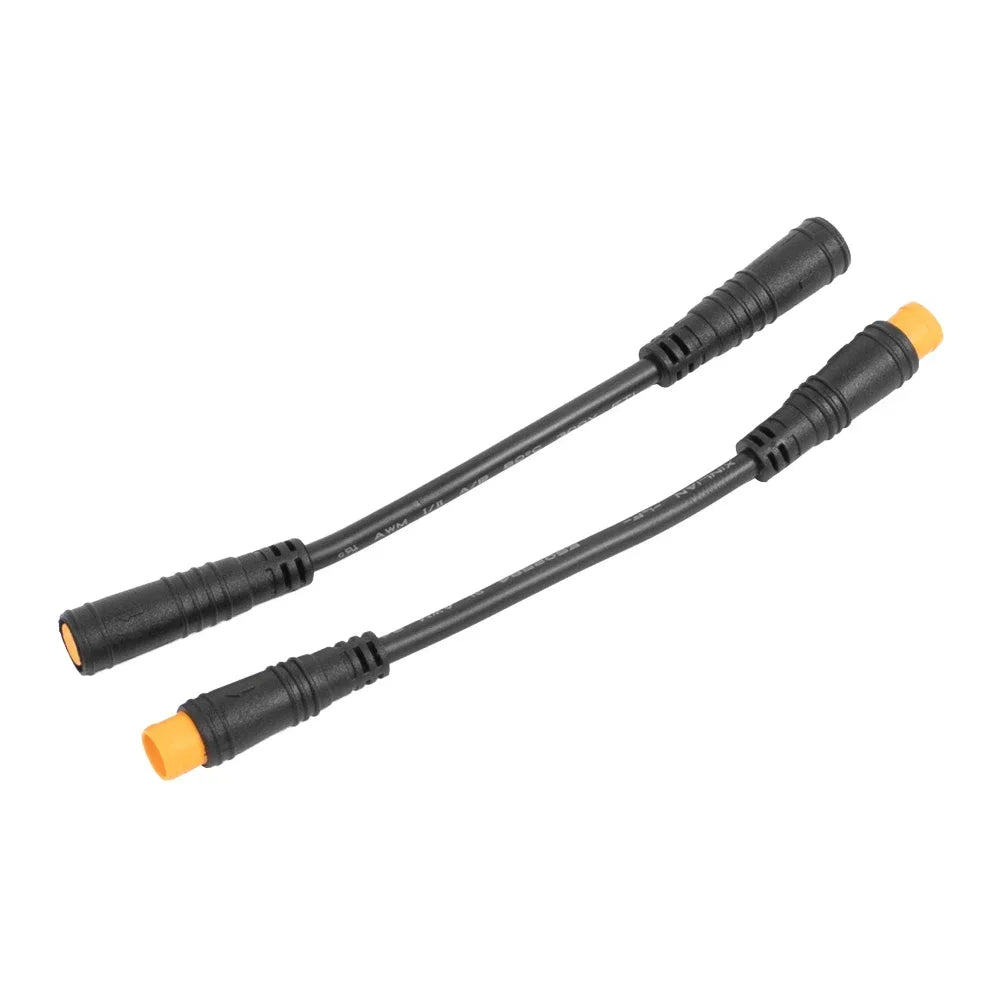 Electric Bicycle Female to Male 3 Pin Extension Cable For E-Bike Waterproof Durable Display Thumb Throttle Cables Plug Accessory