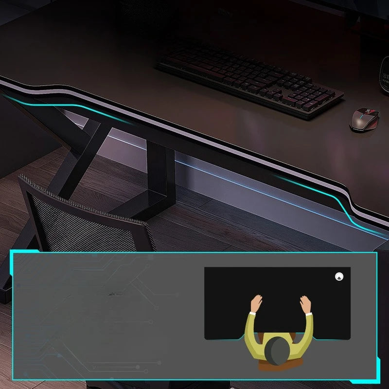 Computer Table Muebles Minimalist Dual Computer Desk Bedroom Home Office Modern Gaming Desk Foldable Study Table Chair Set