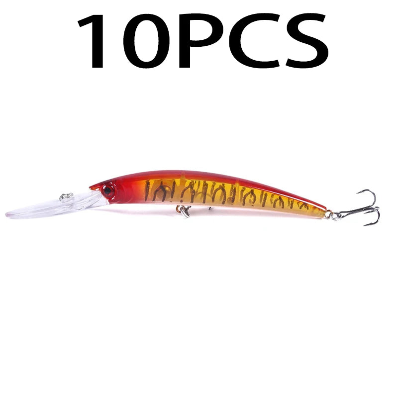1pcs 15cm 15g  Deep Diving Jerkbait Artificial Hard Bait Fishing Wobblers Minnow Lure for Bass Pike Carp Fishing  Tackle