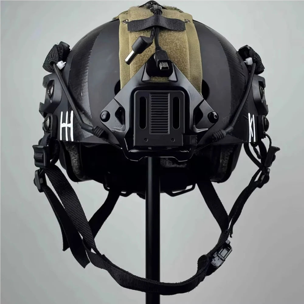 COD Tactical Fast Helmet Set with Six-Eye Night Vision Goggles Mask Adjustable Airsoft Wargame Gear for CS Cosplay, Hunting