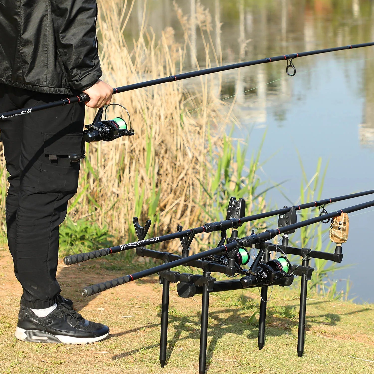 Sougayilang 3.0M/ 3.6M 6/7 Sections Carp Fishing Rod Feeder Hard Carbon Fiber Fishing Rod Travel Fishing Pole Fishing Tackle