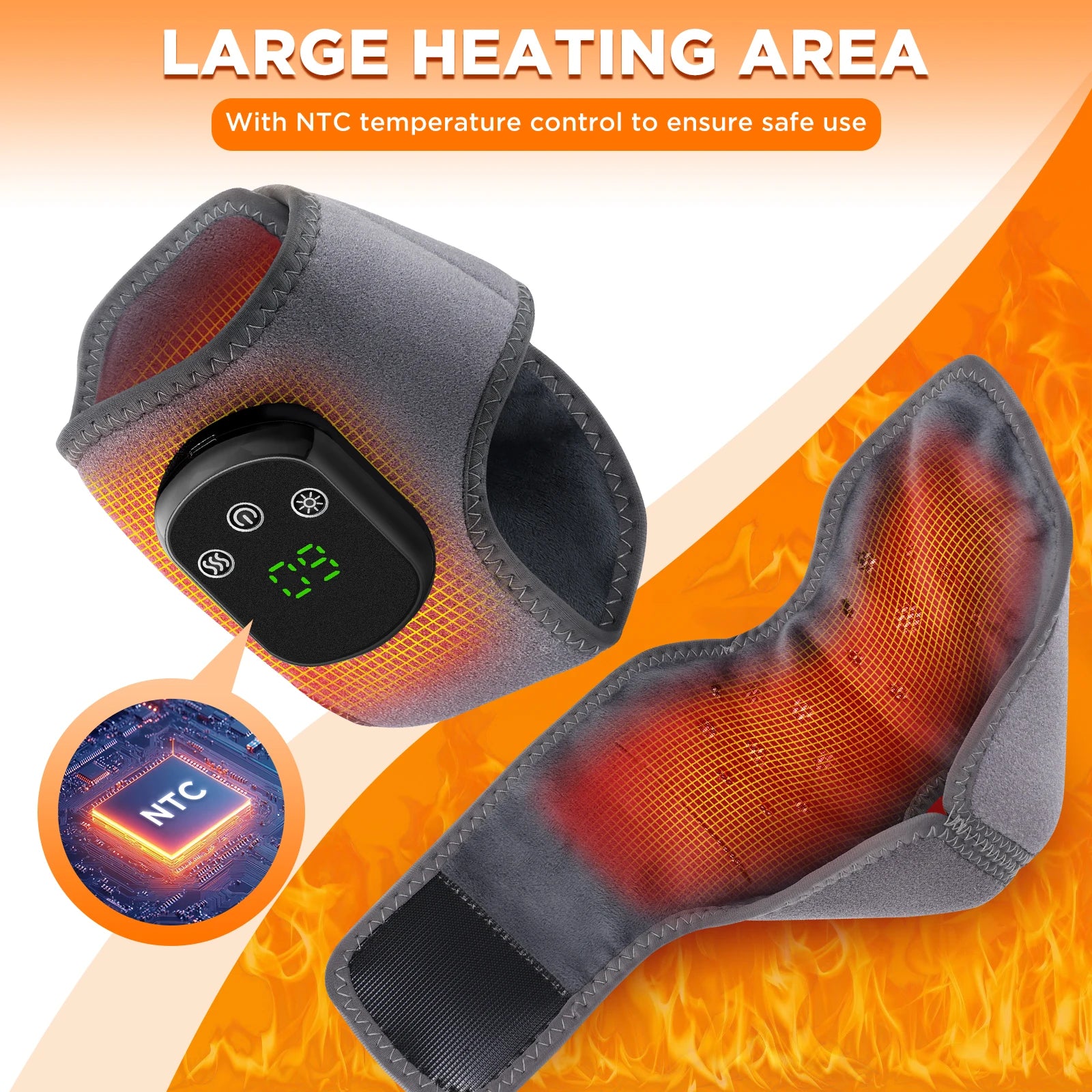 Electric foot and hand massager can vibrate and heat the ankles and ankles, and the bracket joints are portable, which can relax