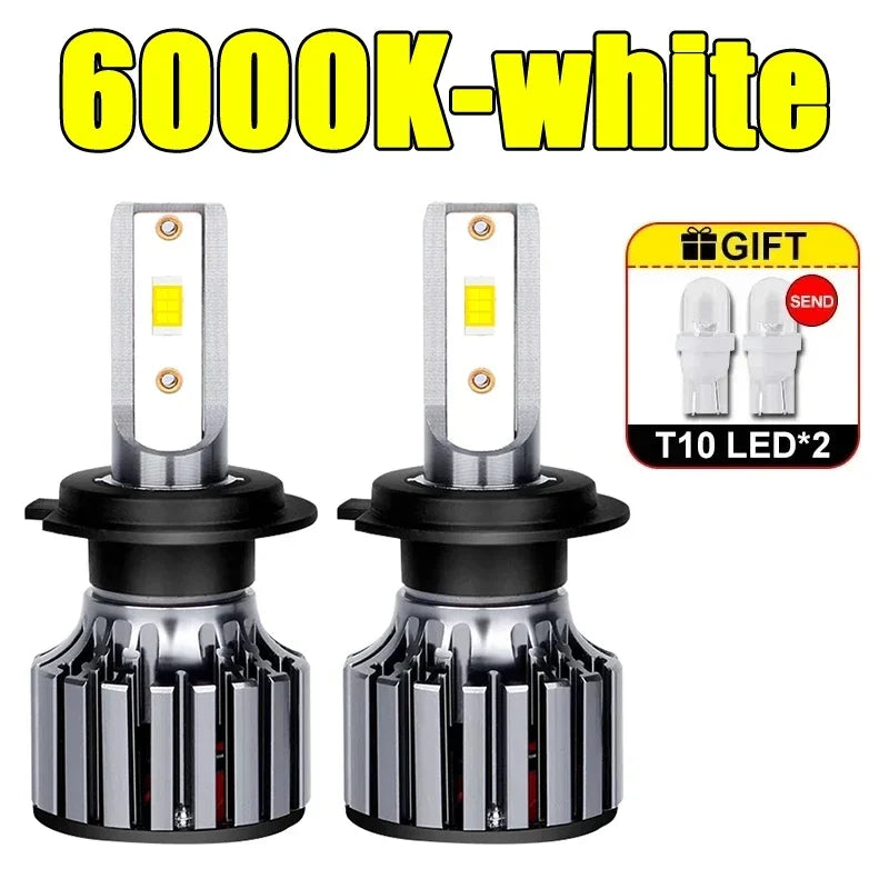 Car Headlight Bulbs 8000K 500000LM H7 H4 H1 H8 H11 LED Light H7 H11 H8 LED Fog Auto Lamp 6000K 5570 9005 9006 9012 12V Turbo 24V