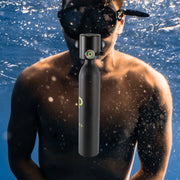 0.5L Mini Scuba Tank with 5-10 Minute Breathing Time, Portable Aluminum Diving Cylinder for Snorkeling and Emergency Air