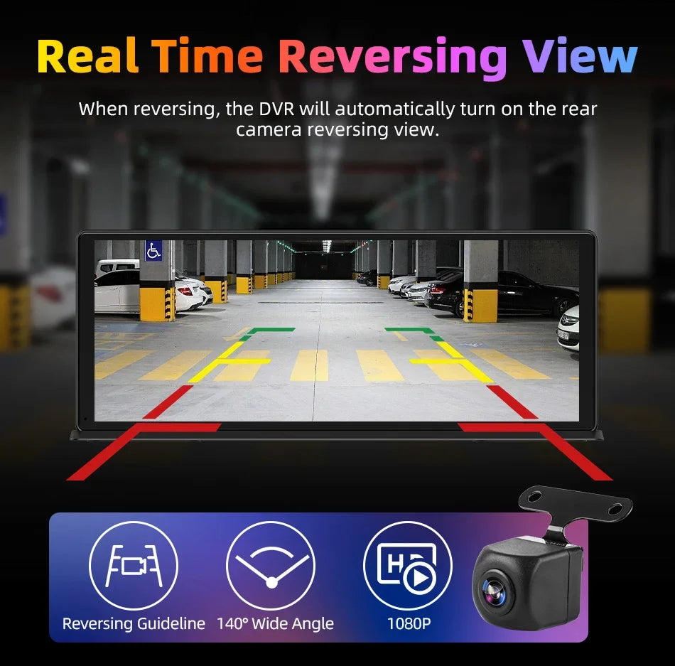 Develuck 11.3" Car Stereo Wireless Carplay Android auto Video with Rear Camera GPS Navigation Car Audio Receivers Dual Bluetooth