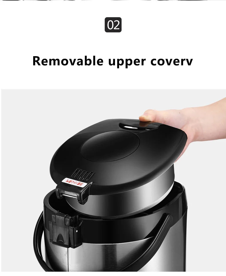 Electric Hot Water Boiler&Warmer,Manual DispenseAuto Water Pot Safety Stainless Steel Hot Water Dispenser Water Boiler 5.8Liter