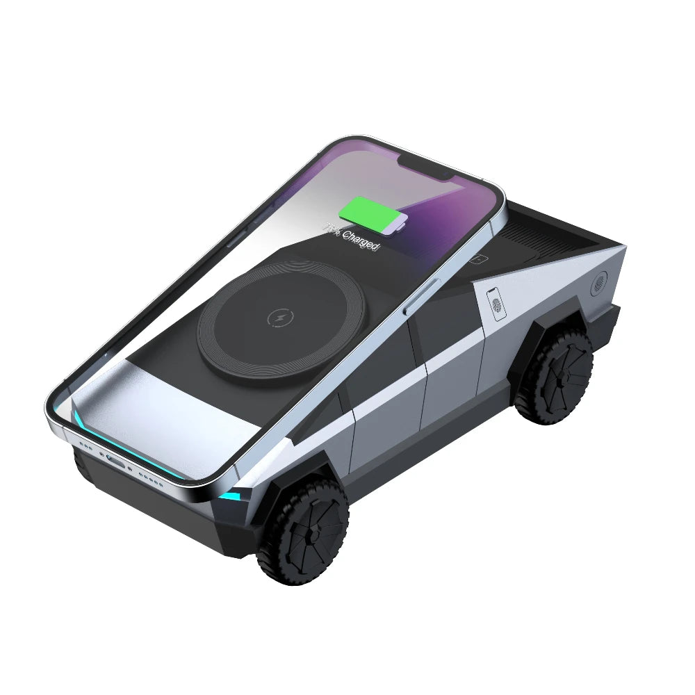 Cybertruck multifunctional 3-in-1 wireless charger—perfect for iPhone, iWatch, and AirPods!