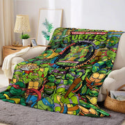N-Ninja-s T-Turtles Flannel Blanket Warm Soft Halloween Christmas Couch Warm Cozy Decorative Decor Gift for All Season