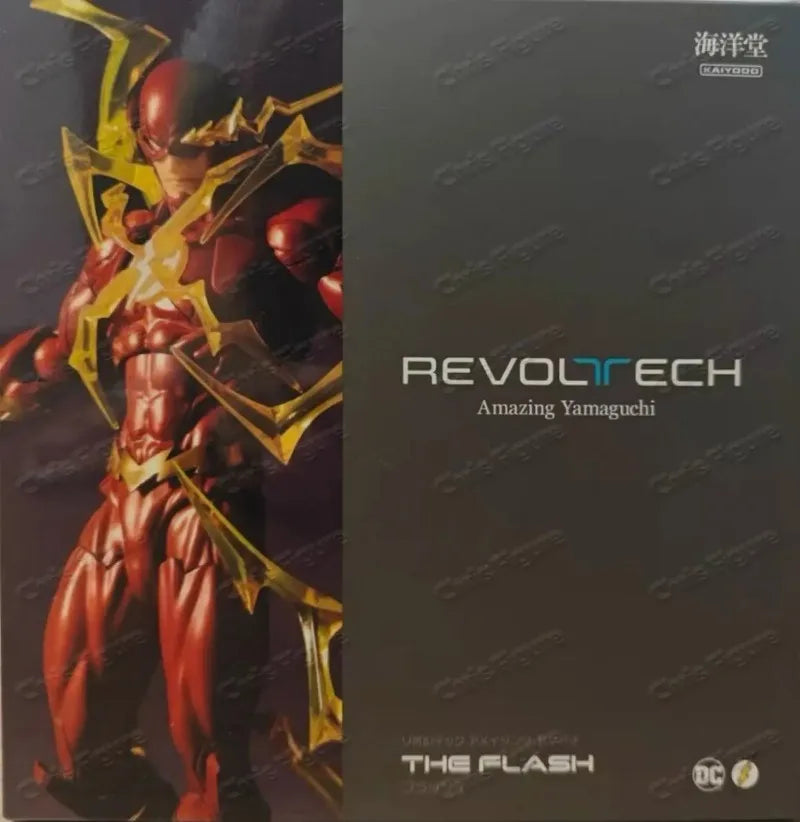 In Stock Kaiyodo Revoltech Amazing Yamaguchi The Flash and Inverse Flash Comic Action Figure Set 170mm Articulated Collection